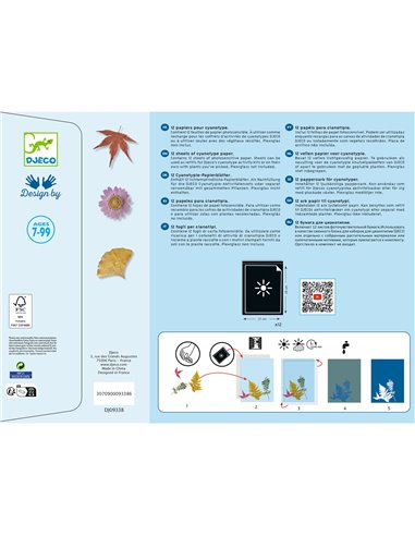 PAPIERS POUR CYANOTYPES - Djeco