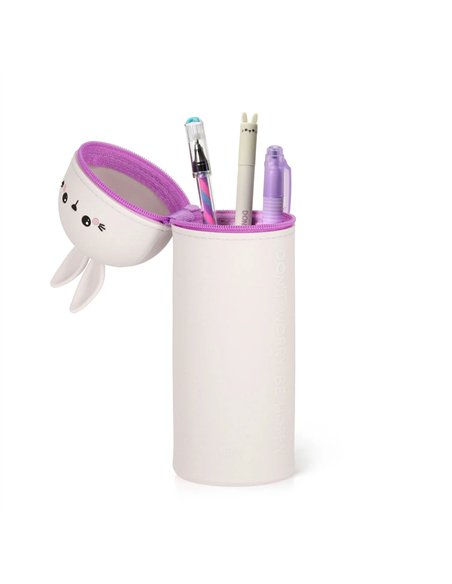 Trousse en Silicone 2-en-1 Kawaii Bunny
