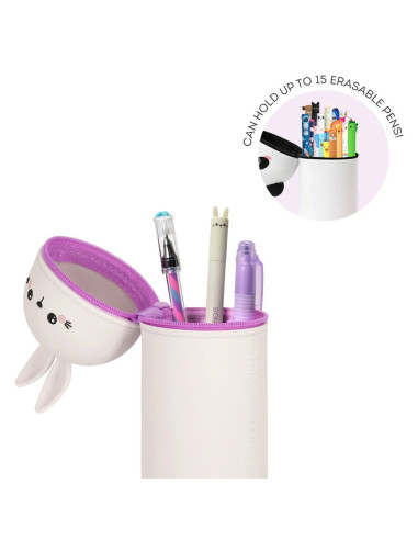 Trousse en Silicone 2-en-1 Kawaii Bunny