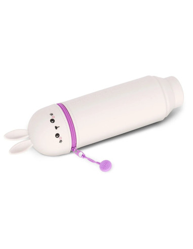Trousse en Silicone 2-en-1 Kawaii Bunny