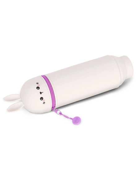 Trousse en Silicone 2-en-1 Kawaii Bunny