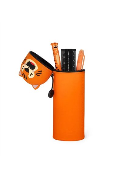 Trousse en Silicone 2-en-1 Kawaii Tigre