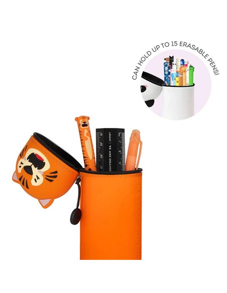 Trousse en Silicone 2-en-1 Kawaii Tigre