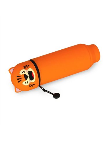 Trousse en Silicone 2-en-1 Kawaii Tigre