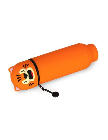 Trousse en Silicone 2-en-1 Kawaii Tigre