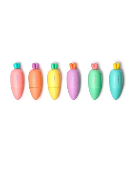Set de 6 Mini Surligneurs Carrate Team