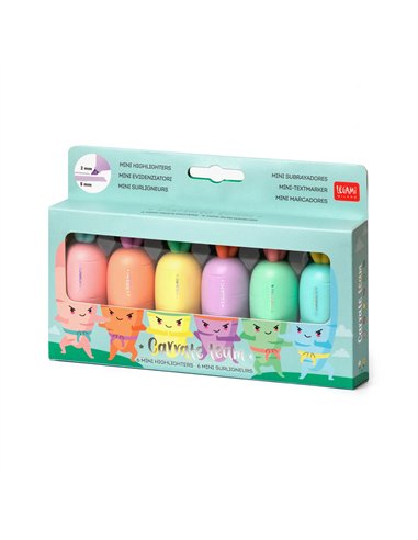 Set de 6 Mini Surligneurs Carrate Team