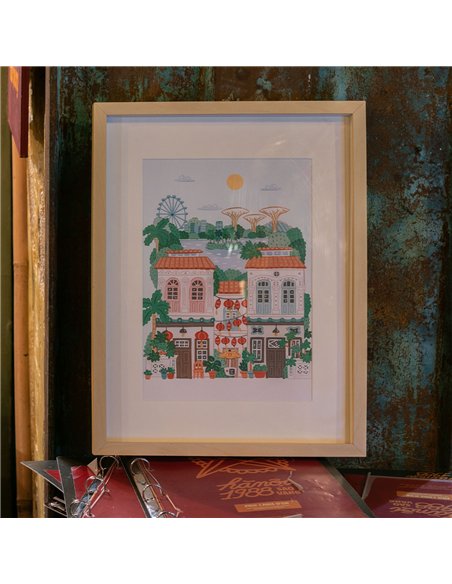 Coffret peinture au numéro - Singapore par Hoglet & Co - La petite épicerie