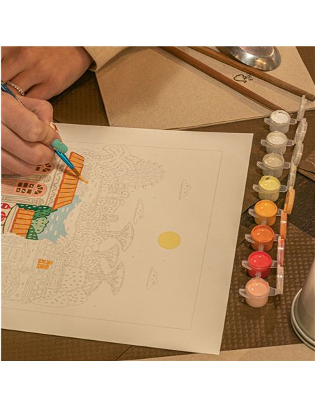 Coffret peinture au numéro - Singapore par Hoglet & Co - La petite épicerie