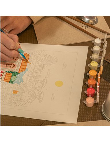 Coffret peinture au numéro - Singapore par Hoglet & Co - La petite épicerie