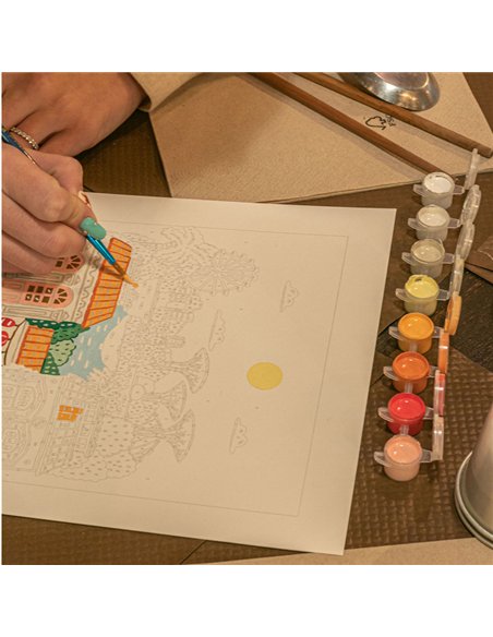 Coffret peinture au numéro - Singapore par Hoglet & Co - La petite épicerie