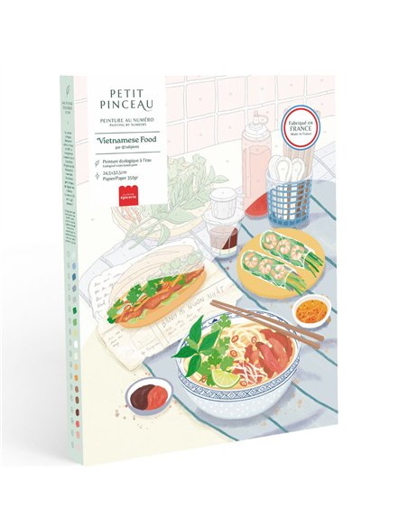 Coffret peinture au numéro - Vietnamese Food par Jayne Wong - La petite épicerie