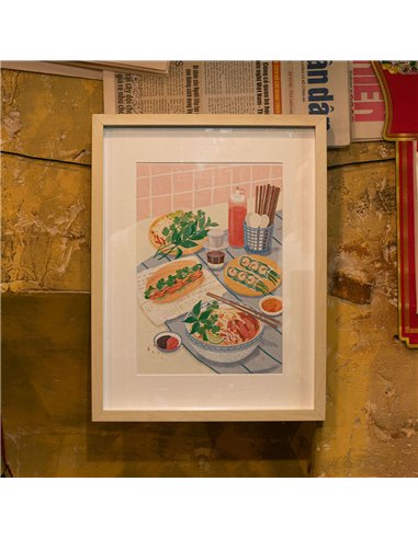 Coffret peinture au numéro - Vietnamese Food par Jayne Wong - La petite épicerie