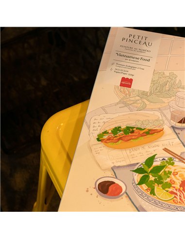 Coffret peinture au numéro - Vietnamese Food par Jayne Wong - La petite épicerie