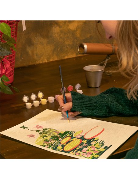 Coffret peinture au numéro - Waterlily par Elaine Lee - La petite épicerie