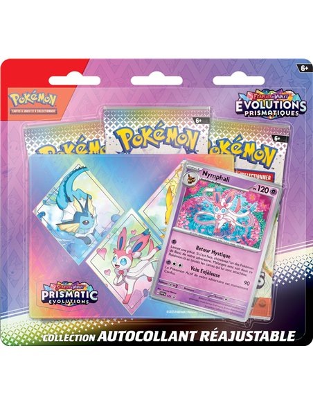 Pokémon EV08.5 Évolutions Prismatiques : Tech Sticker 3-Pack