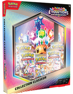 Pokémon EV08.5 Évolutions Prismatiques : Portfolio (A4-9 pochettes) + 5 boosters