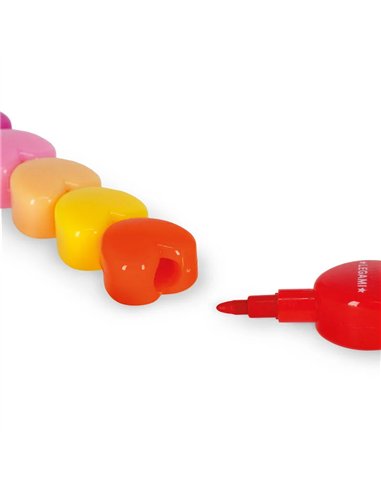 Set Crayons Cœur Empilables - LEGAMI