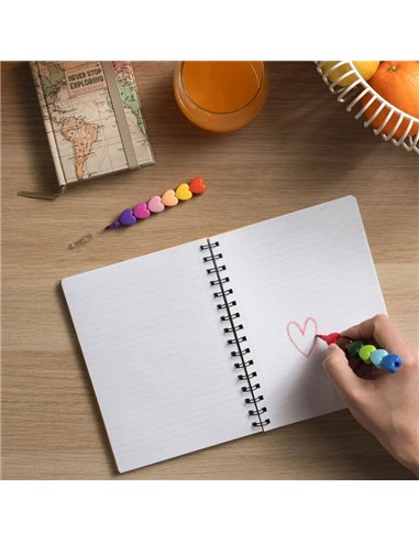 Set Crayons Cœur Empilables - LEGAMI