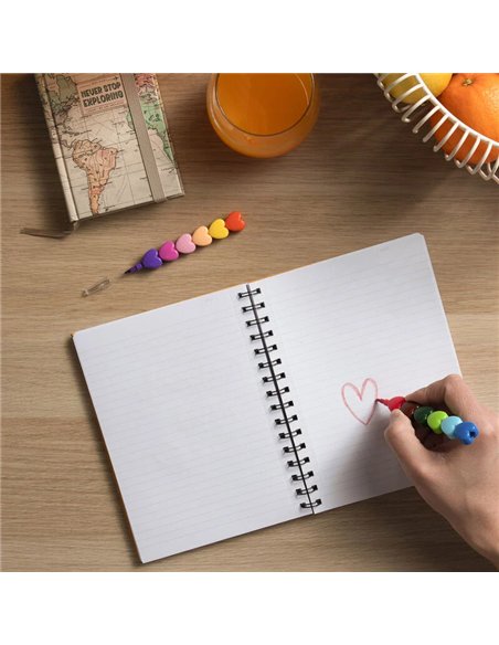 Set Crayons Cœur Empilables - LEGAMI