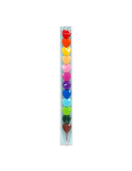 Set Crayons Cœur Empilables - LEGAMI