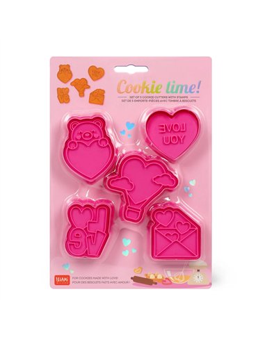 Set 5 Emporte-pièces Biscuits Love - LEGAMI