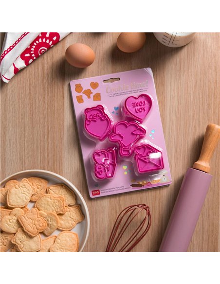 Set 5 Emporte-pièces Biscuits Love - LEGAMI