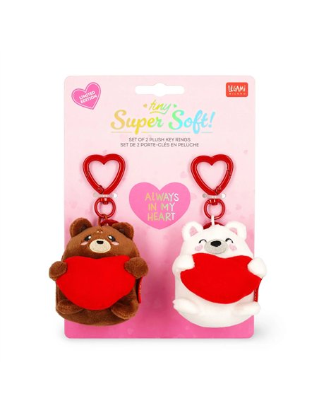 Duo Porte-clés Peluche Ourson - LEGAMI