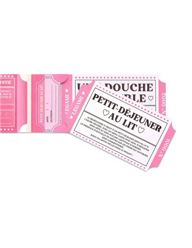 Carnet 24 Bons Cadeaux Cœur - LEGAMI