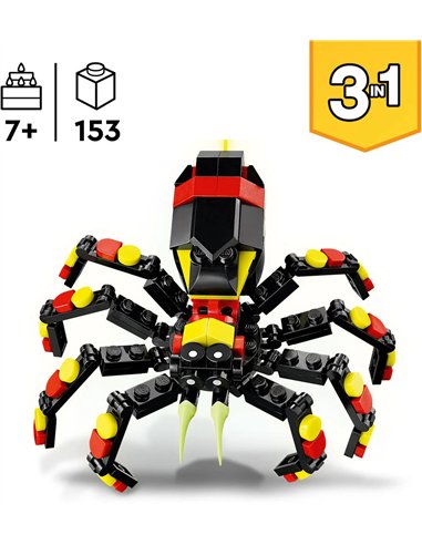 LEGO® CREATOR 31159 - ANIMAUX SAUVAGES : L’ARAIGNEE SURPRENANTE