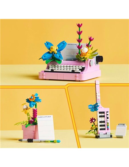 LEGO® CREATOR 31169 - LA MACHINE A ECRIRE AVEC DES FLEURS