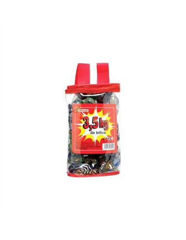Sac de 3,5 Kg de billes multicolores
