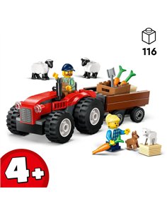 LEGO® CITY 60461 - TRACTEUR AGRICOLE ROUGE AVEC REMORQUE ET MOUTONS 2