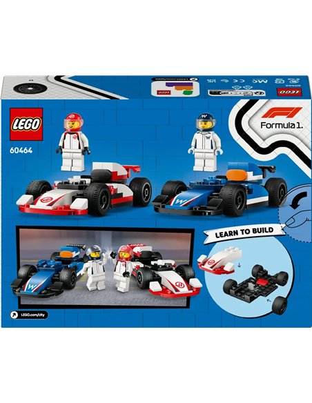 LEGO® CITY FORMULE 1 60464 - VOITURES DE COURSE DE F1® WILLIAMS RACING ET HAAS F1®