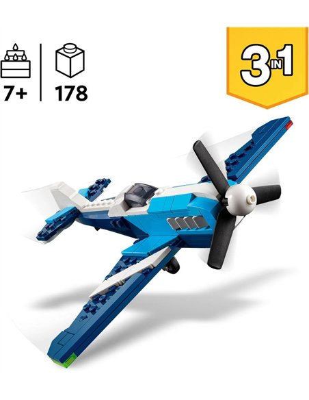 LEGO® CREATOR 31160 - AERONEF : L’AVION DE COURSE