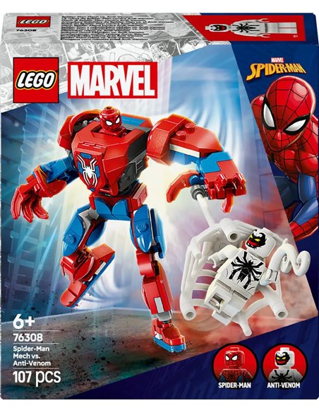 LEGO® MARVEL 76308 - LE ROBOT DE SPIDER-MAN CONTRE ANTI-VENOM
