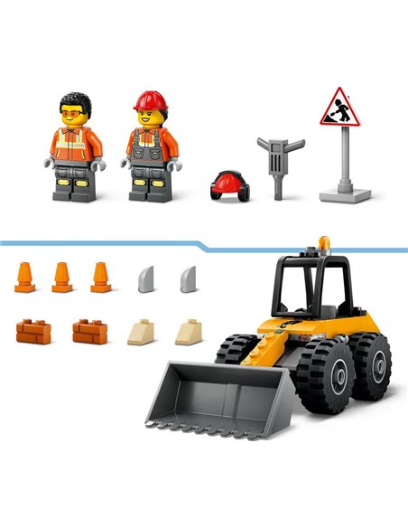 LEGO® CITY 60450 - LA CHARGEUSE DE CHANTIER JAUNE