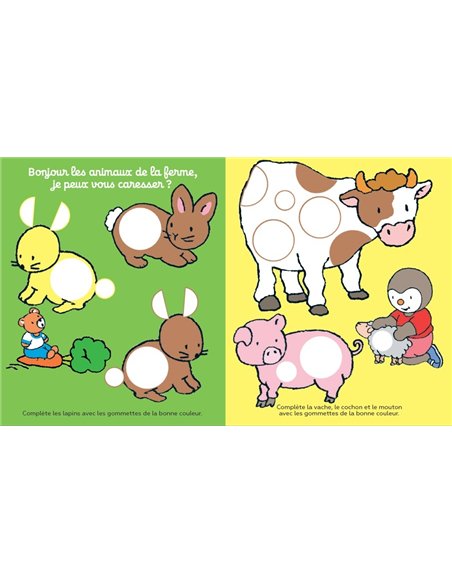 T'CHOUPI GOMMETTES ANIMAUX