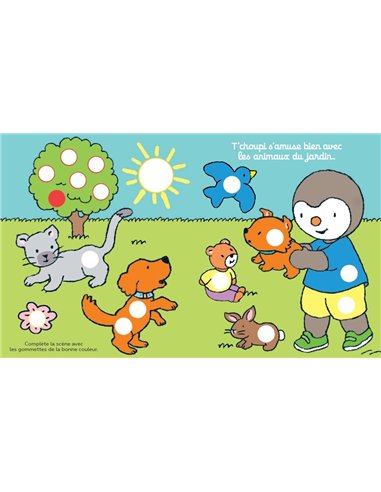 T'CHOUPI GOMMETTES ANIMAUX
