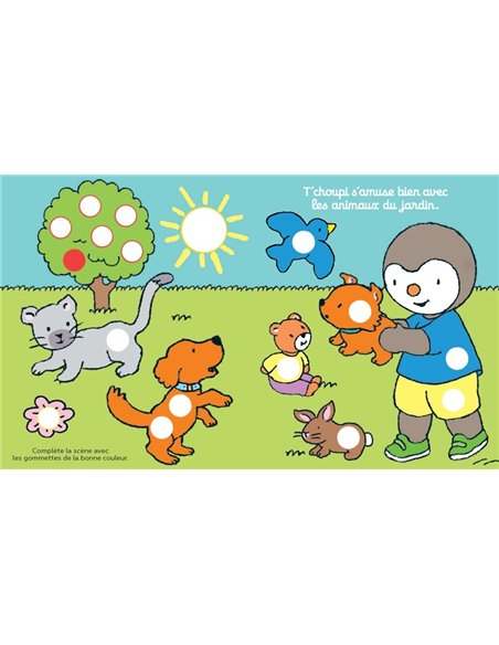 T'CHOUPI GOMMETTES ANIMAUX