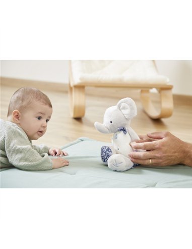 Lamaze – Élephant’Air – Jouet D’éveil Sensoriel – Peluche – Oreilles Froissées, Pouet, Souffle D’air – Dès 3 Mois