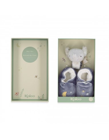 Coffret chaussons et bracelet sonores éléphant - Kaloo