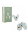 Coffret chaussons et bracelet sonores souris - Kaloo