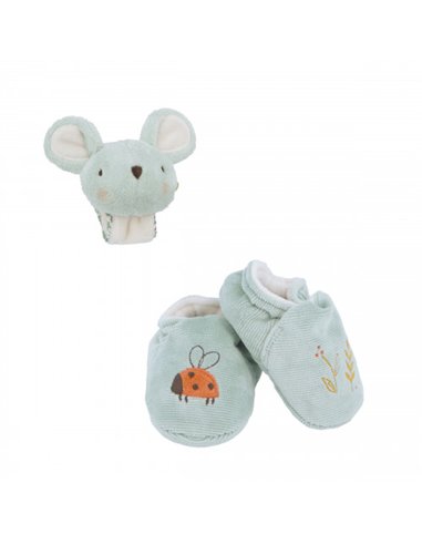 Coffret chaussons et bracelet sonores souris - Kaloo