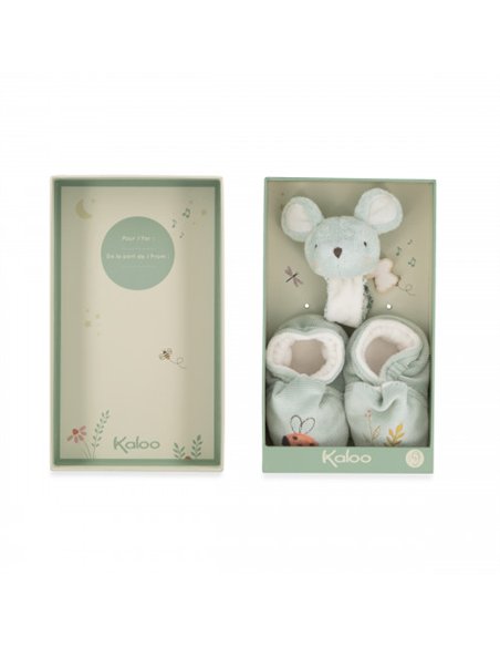 Coffret chaussons et bracelet sonores souris - Kaloo