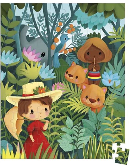 PUZZLE INSPIRE DE ROUSSEAU - 100 PCS - Janod