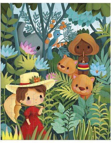 PUZZLE INSPIRE DE ROUSSEAU - 100 PCS - Janod