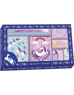 Dreamland - coffret papéterie licorne