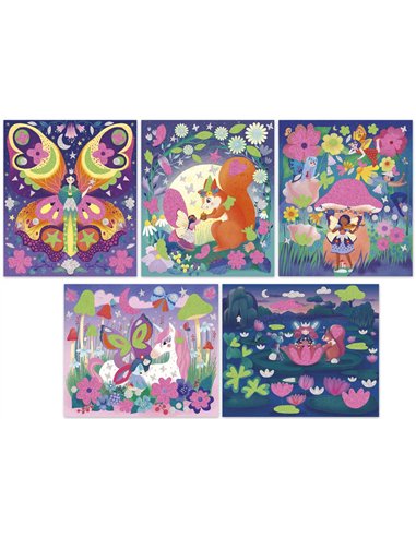 Magic Fairies - Stickers et Sable Phospho - Janod