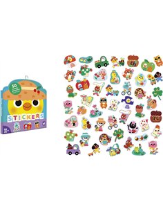 50 Grandes Gommettes Printemps - Janod 2